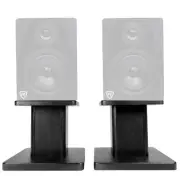Rockville 8” Black Studio Monitor Speaker Stands For Rockville DPM6B