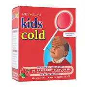 Key Sun Kids Cold Raspberry Flavoured Lozenges On A Stick 10