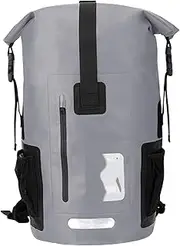 ＫＬＫＣＭＳ 35 Liters Waterproof Backpack Dry Pack Dry Sack with Chest Strap PVC Ergonomic Design for Outdoor Adventures Versatile