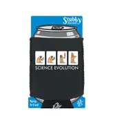 Science Evolution - Funny Novelty Stubby Holder With Base