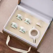 High-end hand-painted kung fu tea set, Xishi pot, light luxury business gift box