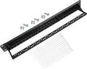 COHEALI Port Network Patch Panel for Ethernet Non Shielded Rack Mount for Office Hotel and Data Communication Management