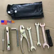 7Pcs Motorcycle Tool Kit Wrench Plug Socket Pliers for Honda Kawasaki Yamaha ATV