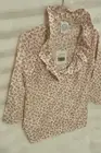 Devon Baer Pink Leopard Print Silk Jersey Top, XS, NWT