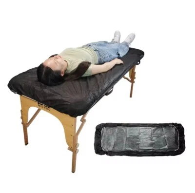 Waterproof fitted black disposable massage tattoo bed sheet NEW 100cm x 220cm