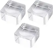 3PCS Clear Crystal Ball Stand Base Galss Ball Storage Holder Crystal Ball Rack for Display Crystal Ball Party Office Store Decoration