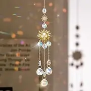 CATOR Crystal Sun Catcher, 43 cm Suncatcher for Hanging, Rainbow Sun Catcher Crystal, Sun Catcher Window Suncatcher Window Decoration Hanging Crystal for Window House (A)