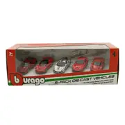 Bburago 1:64 Scale Ferrari Race & Play Ferrari Drive 5 Pack Collection Car Model