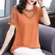 Fashionable short-sleeved womens T-shirt new summer large s