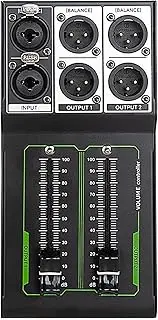 Passive Volume Controller, Studio Monitor Controller, Monitor Volume Adjuster, Ensures Precise Sound Levels, No External Powered Needed, Black, 19cm/7.48 Inches, For Studio