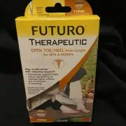 FUTURO Therapeutic Open Toe Knee Length, Medium Beige, Firm Compression