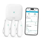 Wi-Fi Hygrometer Indoor 3-Pack with 1 Base Station Hanging Thermo-Hygrometer