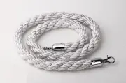 1.5m Stanchion ROPES Silver for Control Post Rope Crowd Queue Line Barrier
