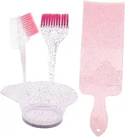LOORGVEL 1Set Hair Dye Bowl and Brush Kit of Shimmering Hair Color Applicator for Easy Mixing and Application Durable Material for Even Coloring for Beginners
