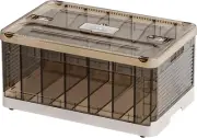 34 Qt Stackable Plastic Storage Bins with Lids, Clear Plastic Storage Containers