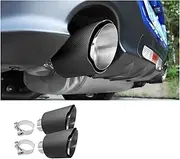 Real Carbon Fiber For Subaru BRZ Toyota GR86 2021 2022 2023 2024 Exhaust Tip RHD LHD Stainless Steel Tail Muffler Tip Decor