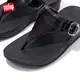 【FitFlop】LULU GLITTER ADJUSTABLE TOE-POST SANDALS可調式夾腳涼鞋-女(黑