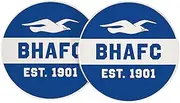 Desert Cactus Brighton & Hove Albion Car Accessories BHAFC Seagulls Football Club Absorbent Sandstone Cup Coasters Licensed Product Set of 2 (Design C)