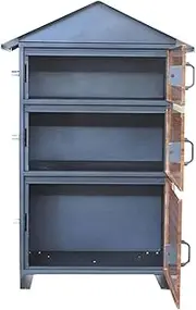 Exquisite Mailbox Mailbox Metal Post Box with Key Lock Drop Box Lockable Safe Decoration Letter Box Home Decor Office Business Parcel Box Safer