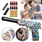 Gel Ball Pistol Set Classic Toy Gun D-GLE Model Soft Bullets w/Shell Ejecting AU