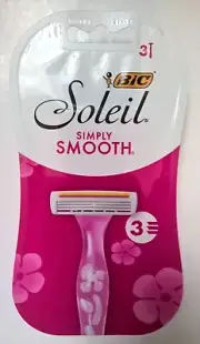 Bic Women Simply Smooth Soleil Razors Triple Blade (3 count Pkg) New
