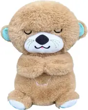 Plush Sound Machine Soothe Snuggle Otters, with Rhythmic Breathing Soothing Musi