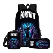 Backpack Fortnite Printed Schoolbag 3 Piece Set With Pocket And Pencil Case For Teens School Gift high quality