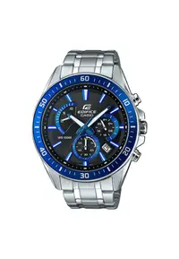 在飛比找ZALORA購物網優惠-Casio Edifice 計時銀色不鏽鋼錶帶男錶 EFR-