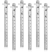 6 Inch 15 Cm Pocket Ruler Flexible Precision Stainless Steel Ruler with Detachab