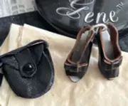 Gene BLACK BAG & Slip On Shoes/Heels , Tyler/Alex/Violet/Madre