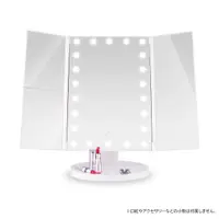 在飛比找DOKODEMO日本網路購物商城優惠-[DOKODEMO] belulu 化妝鏡台式led燈 三面