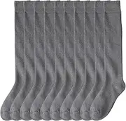 [JINSHI] 10 Pair Men's Thermal Socks Soft Cotton Knee High Warm Winter Socks Cold Weather Socks