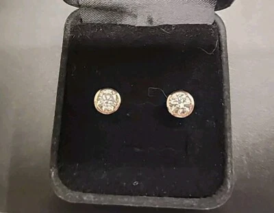 Bella Luce Eterno Zirconia from Swarovski Rose Gold over 925 Stud Earrings JTV