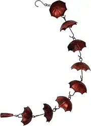 Iron Rain Chain Wind Chime Bells Vintage Rain Chain for Downspout Decor Sturdy and Elegant