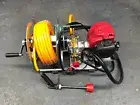 Garden Weed Sprayer Pump 4 Stroke Petrol Engine Motor Hose Reel Kit Pest Control