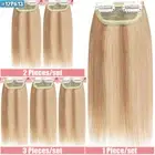 100% Remy Hairpiece Thick Hair Pad Topper Base Clip In Extensions Weft/One Piece