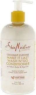 Shea Moisture Coconut Custard Make It Last Wash N Go Conditioner by Shea Moisture for Unisex - 13 oz Conditioner, 384 ml