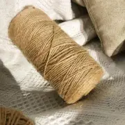 2mm 100Meters Natural Jute Twine String Thin Ribbon Hemp Twine for Wrapping Chri