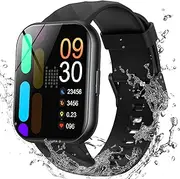 Parsonver Smart Watch, 5ATM Waterproof Watch for Swimming, Fitness Activity Tracker with 110+ Sport Modes, Heart Rate/Sleep/SpO2/Steps Monitor, 1.8" HD Screen Fitness Watch for Android & iPhone, Black