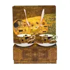 2 Set Milk Tea Cup Klimt Kiss Classic Coffee Cup Tea Saucer Ceramic Set Tea Cup