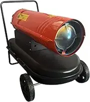 Industrial Fan Heater 38kW Diesel Kerosene Space Portable for Workshop Warehouse Shed Garage Greenhouse Office Fast Heating Warm Hot Air Forced Blower
