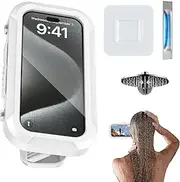 Shower Phone Holder - Phone Stand Bathroom | Adjustable Wall Phone Mount for Shower | Adhesive Case Cover with Hook, Scent Diffuser | Bathtub Phone Holder for Home, Bathroom, Shower