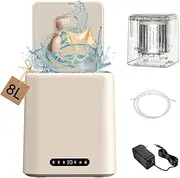 Automatic washing machine, portable washing machine, mini washing machine, stainless steel roller, socks, underwear, baby and other small clothes independent deep cleaning.