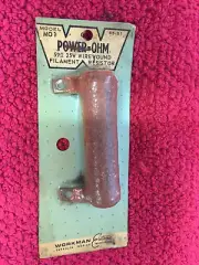 59 OHM 25 WATT WIREWOUND FILAMENT RESISTOR WORKMAN NOS