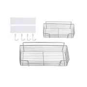 Home Bathroom Wall Mounted Shelf Shower Caddy - 2 Pack