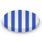 SheetWorld Fitted Oval Sheet 23x29 Fits Stokke Mini, Cotton Woven, Stripes