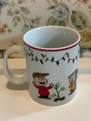 Peanuts Charlie Brown, Linus And Snoopy Christmas Tree Lights 20 oz Mug