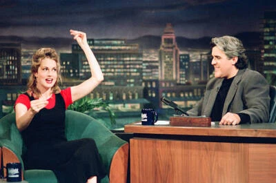 Comedian Alexandra Wentworth during an interview with host Jay Le- Old Photo 3