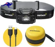 H6 Switch LED Headlamp Head Torch, Dual Power 1200Mah Rechargeable Battery or 3
