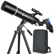 Telescopes for Adults Astronomy, 80mm Aperture 600mm Refractor Telescope for ...
